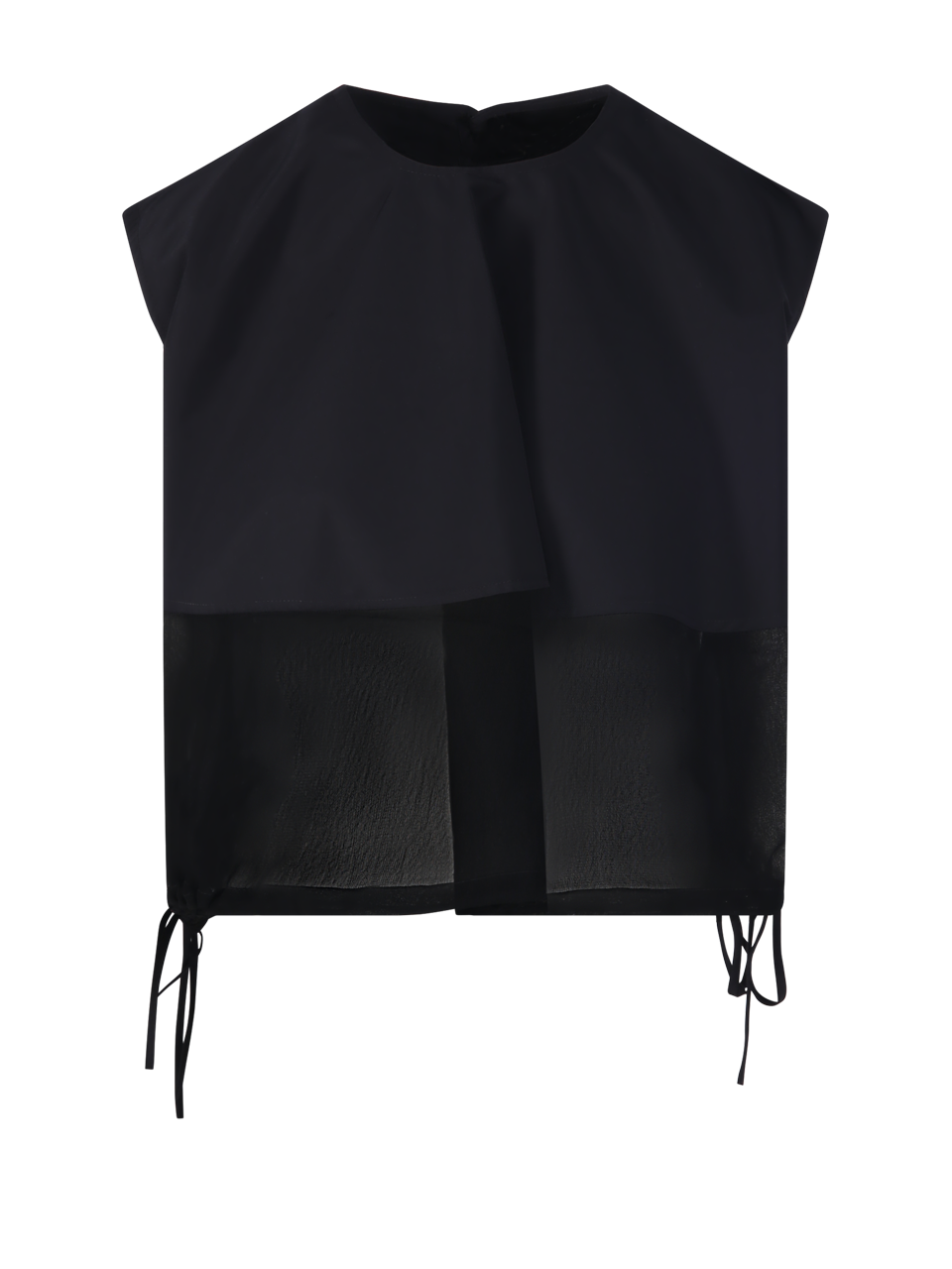 CROPPED WOOL BLEND TOP