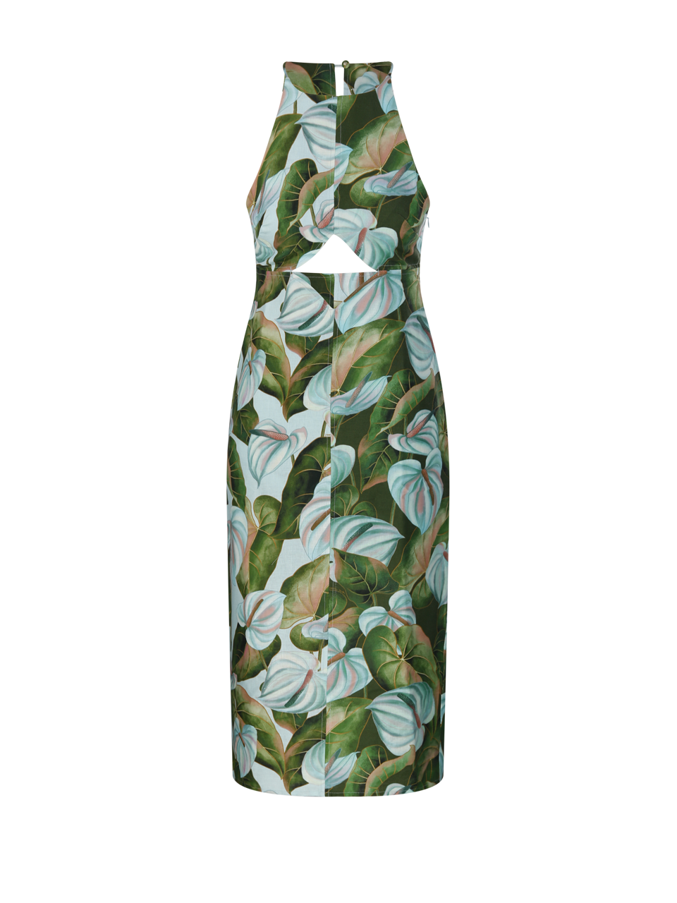 MIX MIDI DRESS DIAMOND CUT OUT