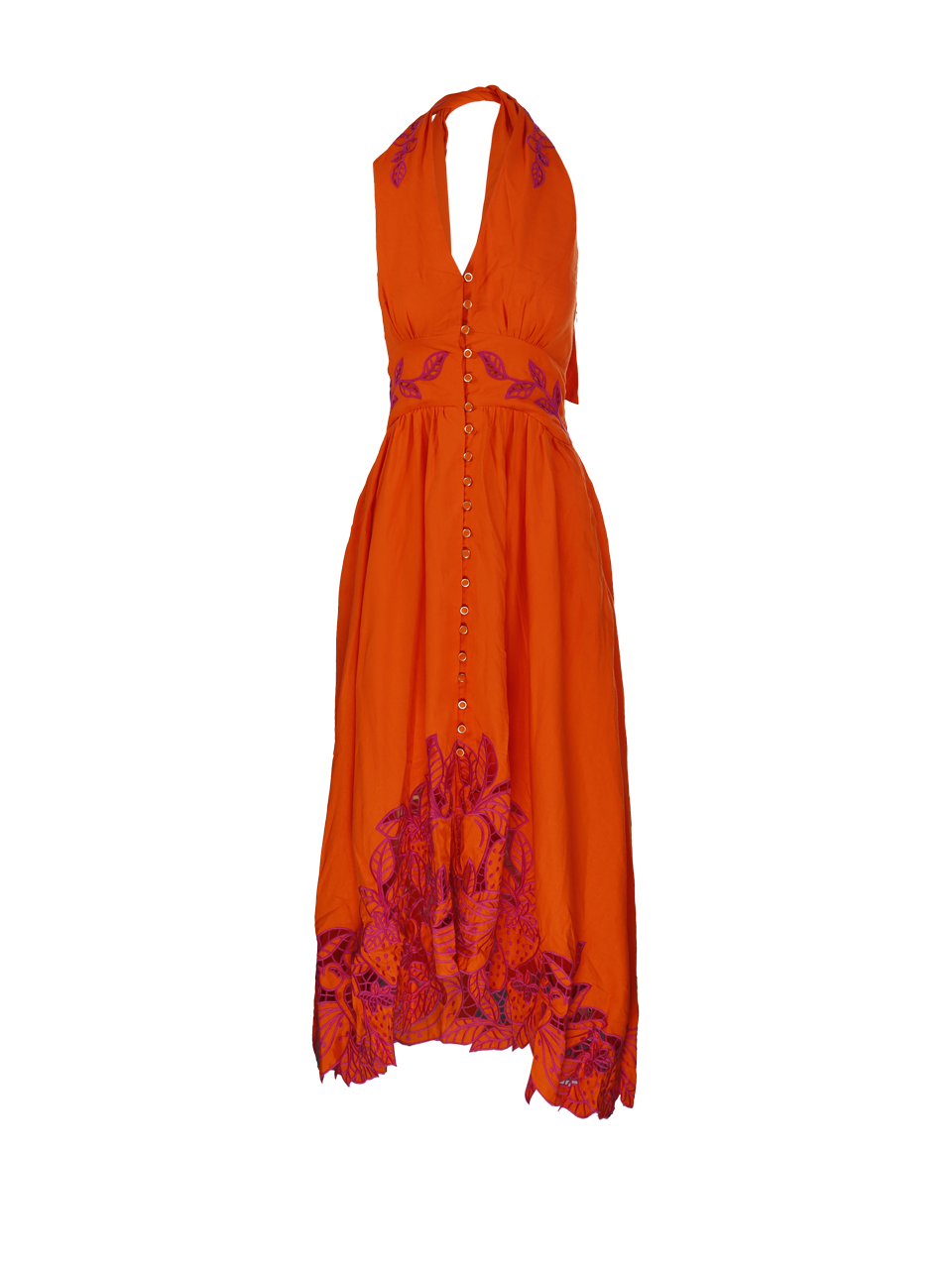 FRUIT RICHILIUER ARTISANAL BUTTONED MAXI DRESS