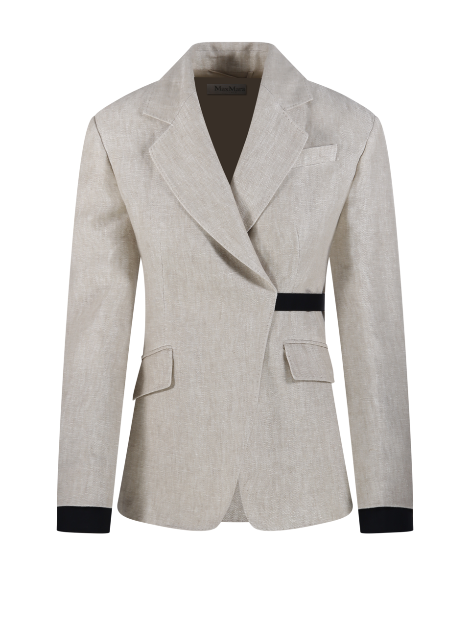 WOMAN MAXMARA NUDE LINEN NEUTRO BLAZER 