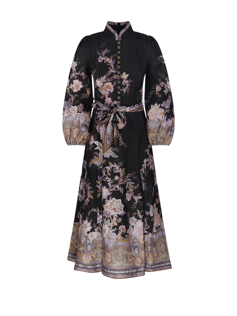 LUNA BUTTON MIDI DRESS