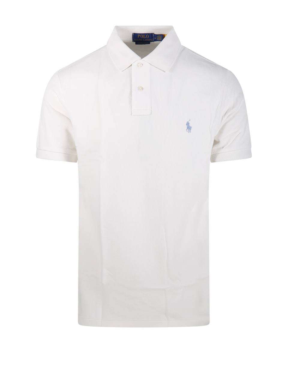 MEN RALPH LAUREN WHITE COTTON POLO