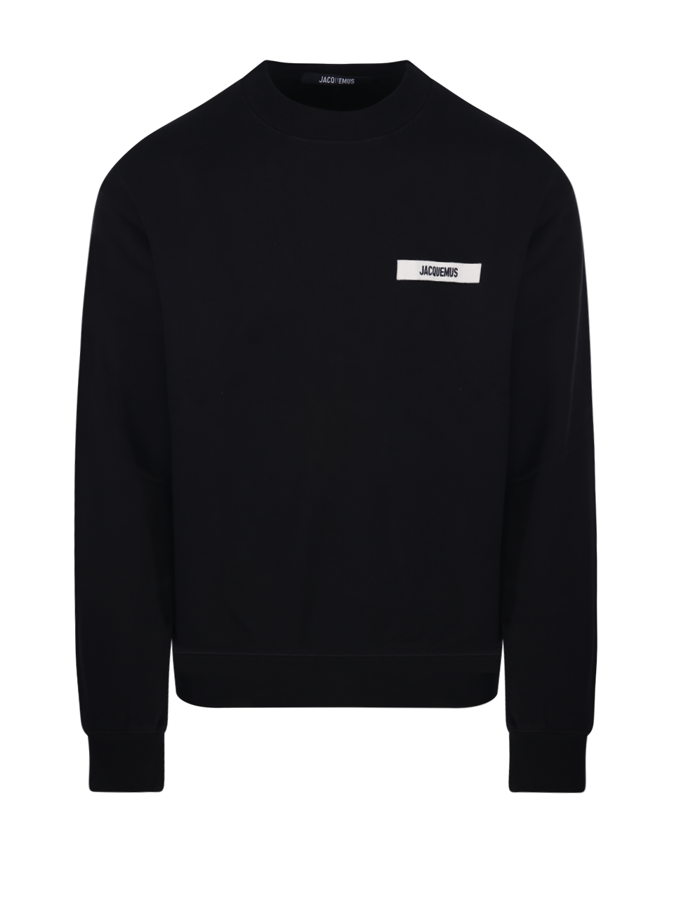 UOMO JACQUEMUS FELPA LE GROS GRAIN IN COTONE NERO 