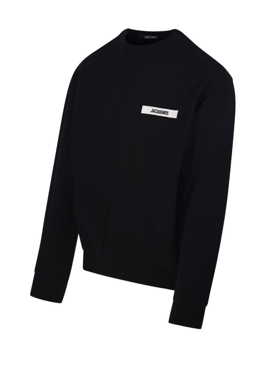 UOMO JACQUEMUS FELPA LE GROS GRAIN IN COTONE NERO 