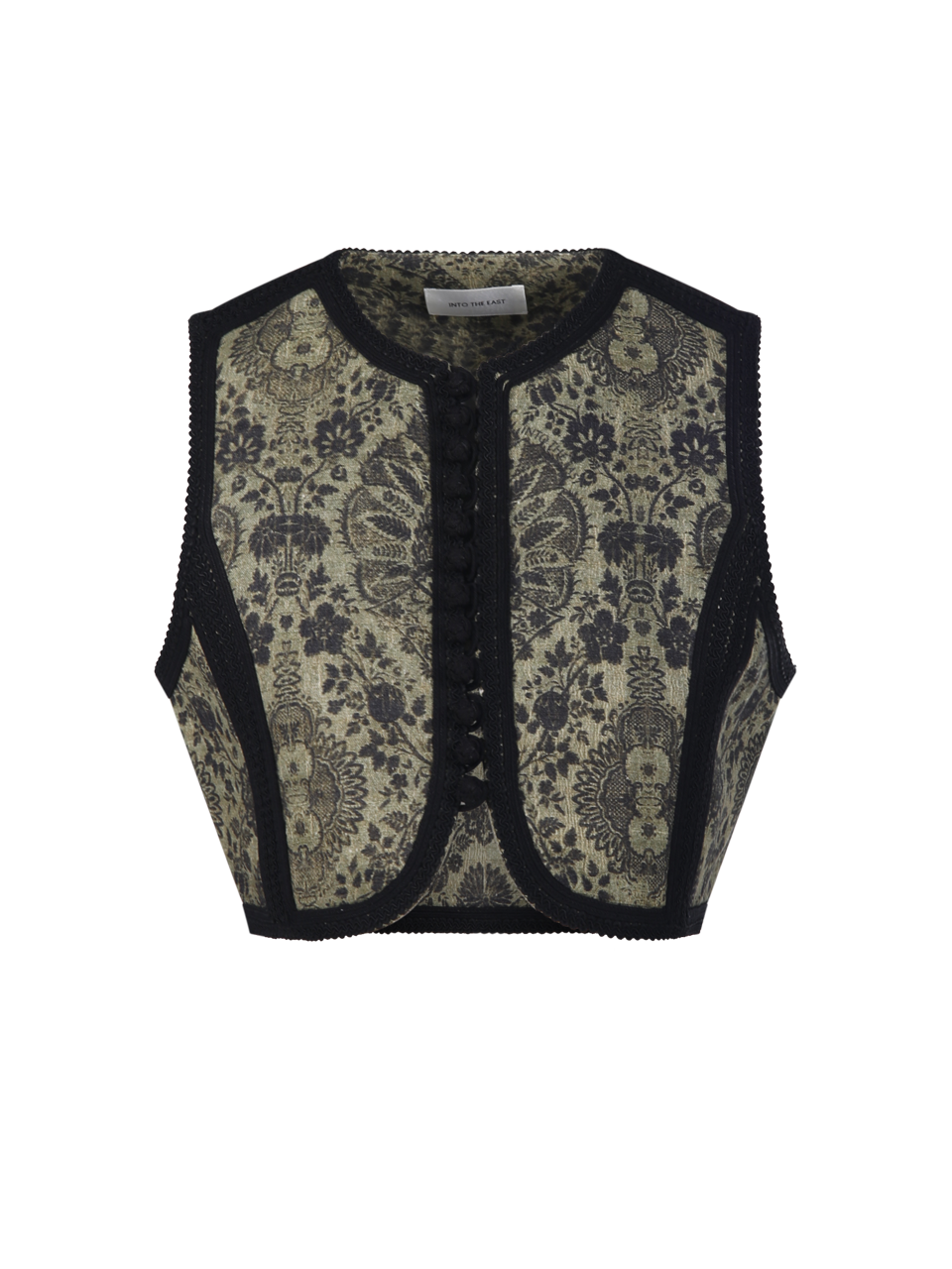 PALMETT BUTTON KNOT VEST