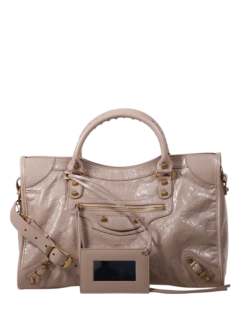 WOMAN BALENCIAGA NUDE LEATHER LE CITY BAG M