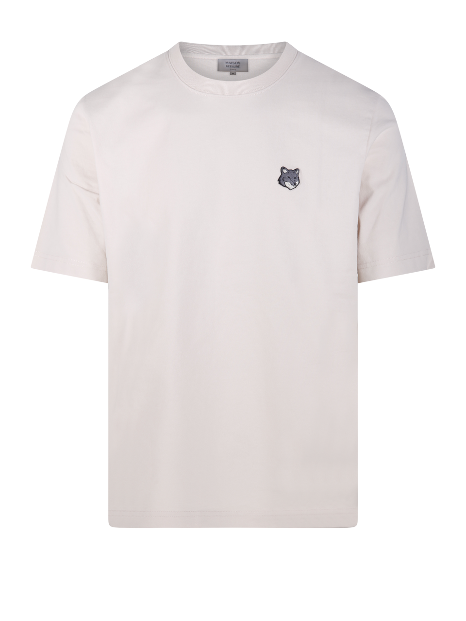MEN MAISON KITSUNE LILAC COTTON FOX HEAD COMFORT TEE-SHIRT