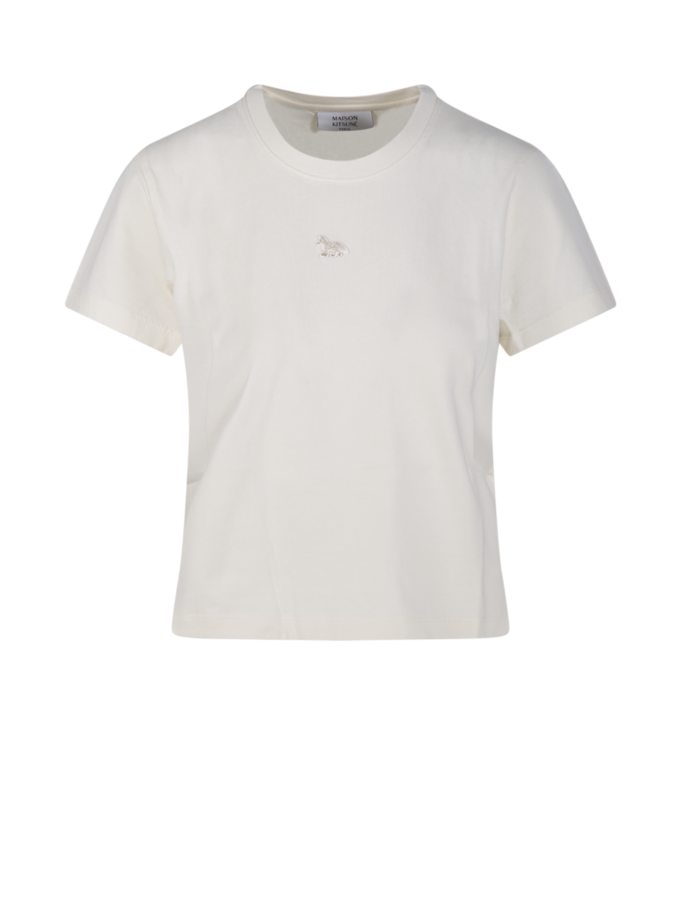 WOMAN MAISON KITSUNE WHITE COTTON BABY FOX BABY TEE-SHIRT