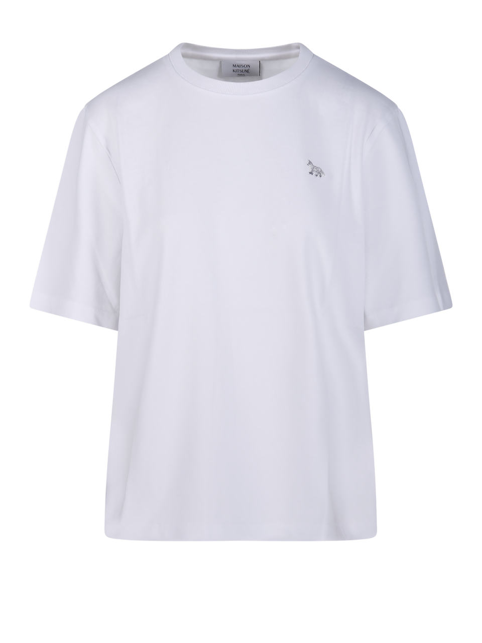 WOMAN MAISON KITSUNE WHITE COTTON BABY FOX COMFORT TEE-SHIRT