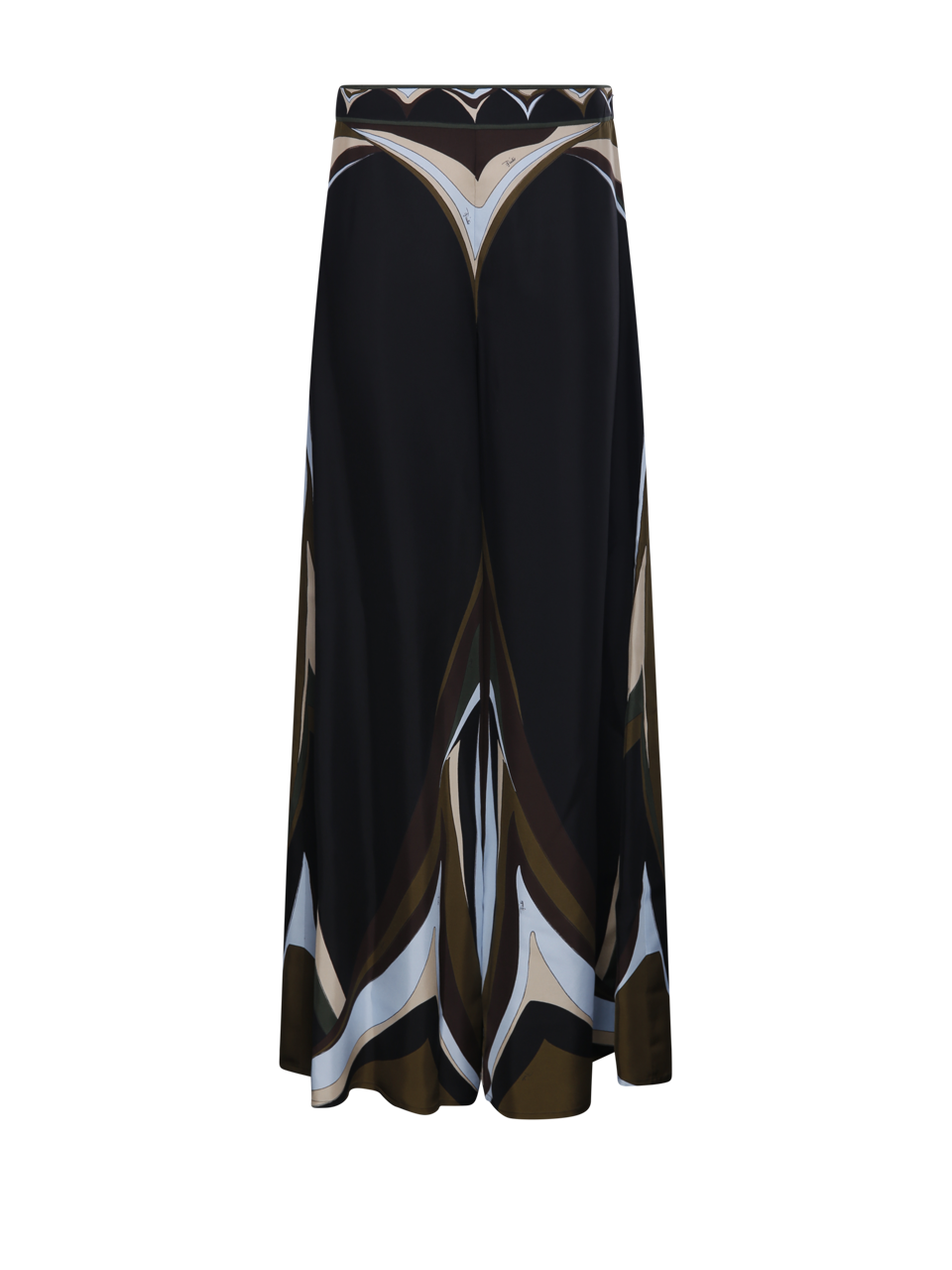 WOMAN EMILIO PUCCI BLACK SILK PANT
