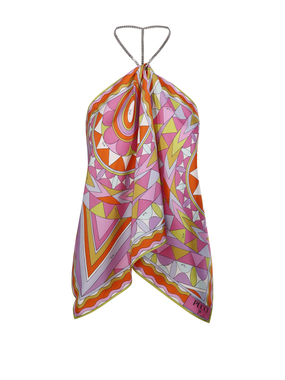 WOMAN EMILIO PUCCI MULTICOLOR SILK TOP
