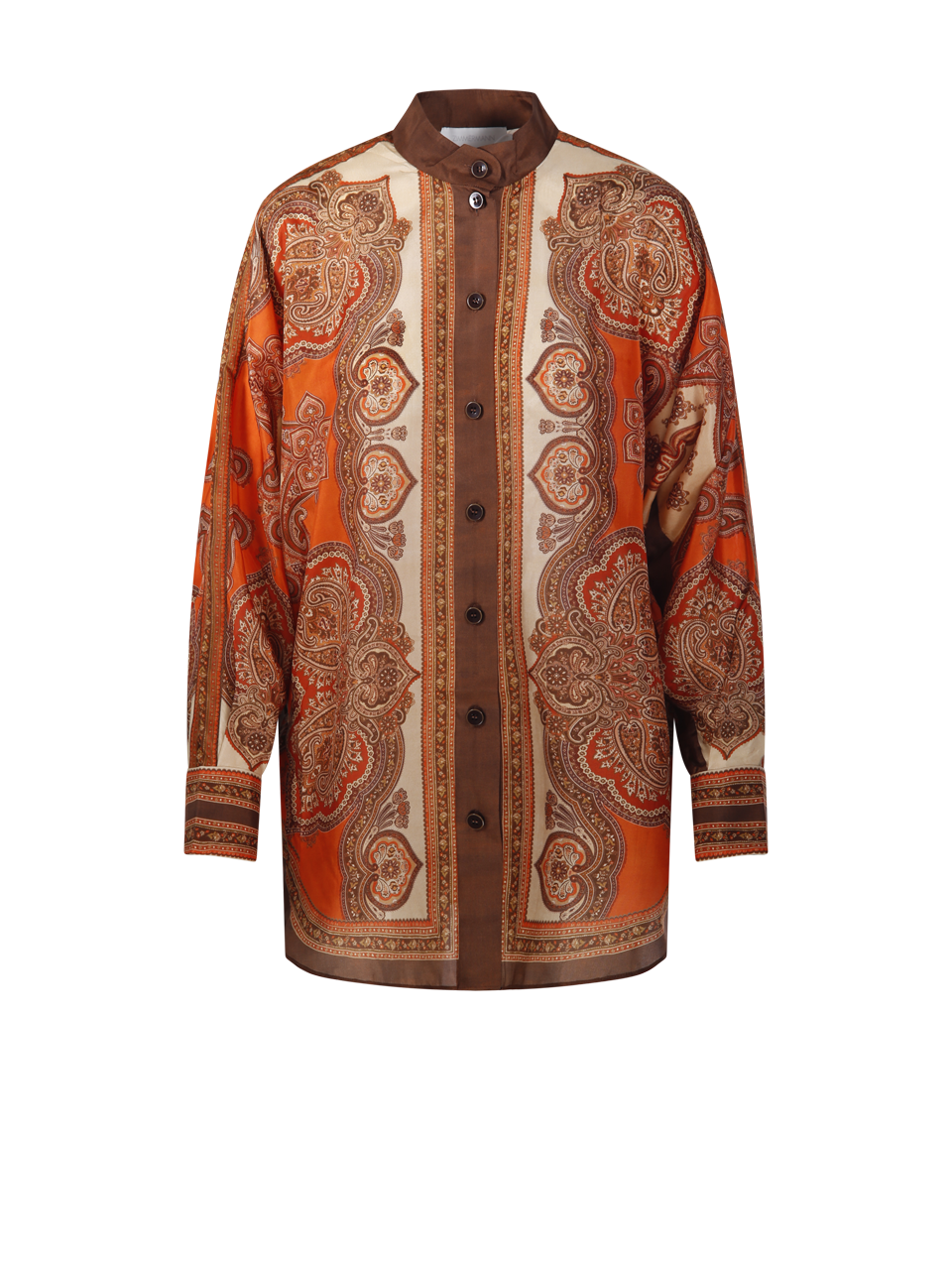 DONNA ZIMMERMANN CAMICIA MAHON DOLMAN IN SETA ROSSA