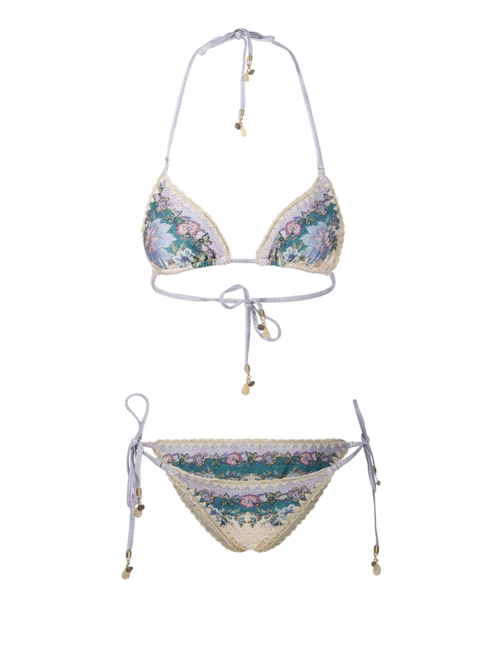 DONNA ZIMMERMANN BIKINI INDRA CROCHET IN POLIAMMIDE NUDE 