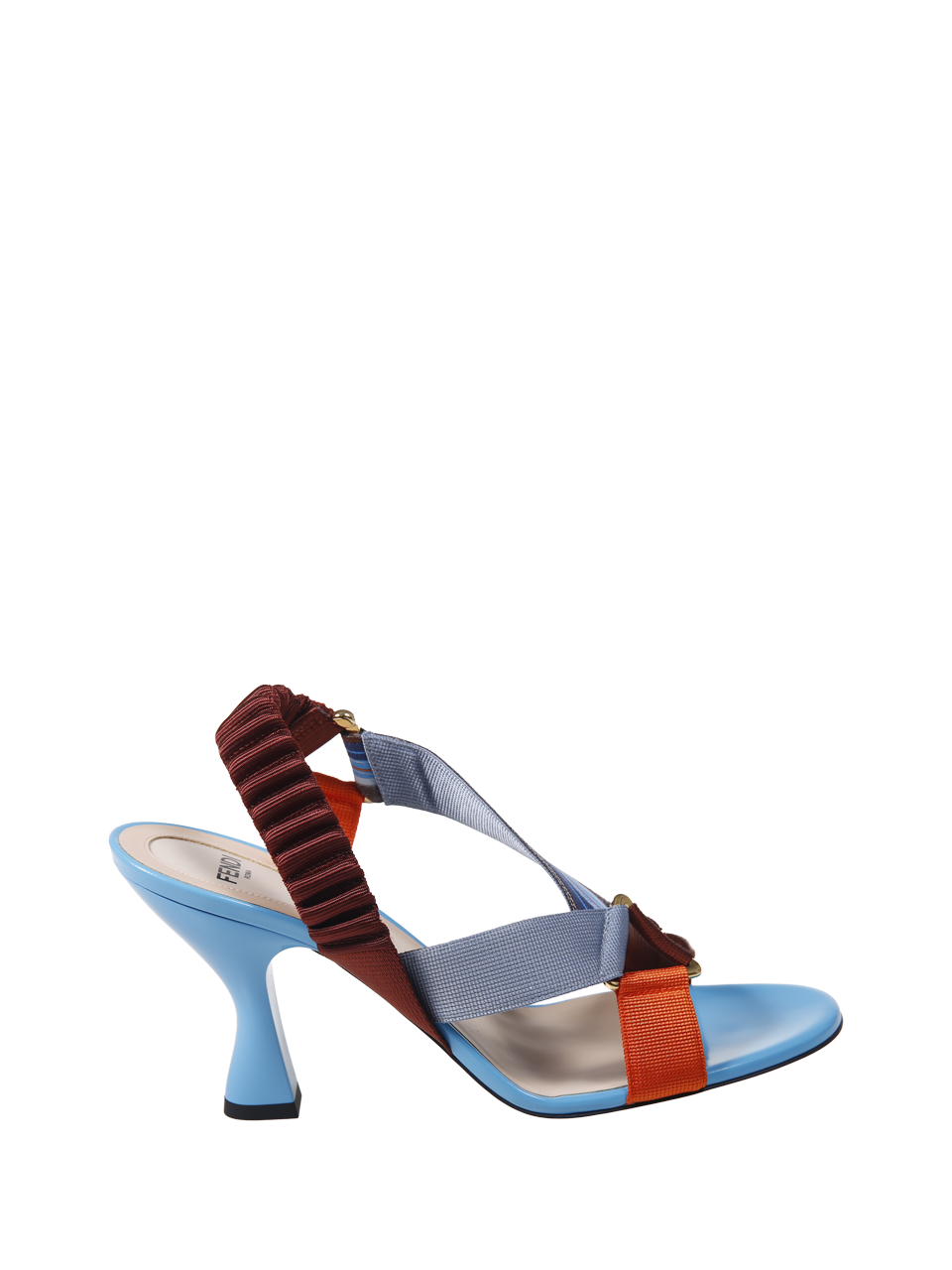 DONNA FENDI SANDALI COLIBRI IN POLIAMMIDE BLU 