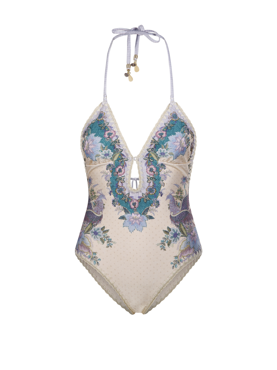 DONNA ZIMMERMANN COSTUME INTERO INDRA CROCHET IN POLIAMMIDE NUDE