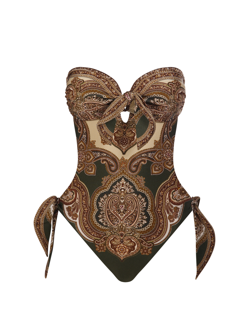 DONNA ZIMMERMANN COSTUME INTERO MAHON SCARF IN POLIAMMIDE MARRONE 