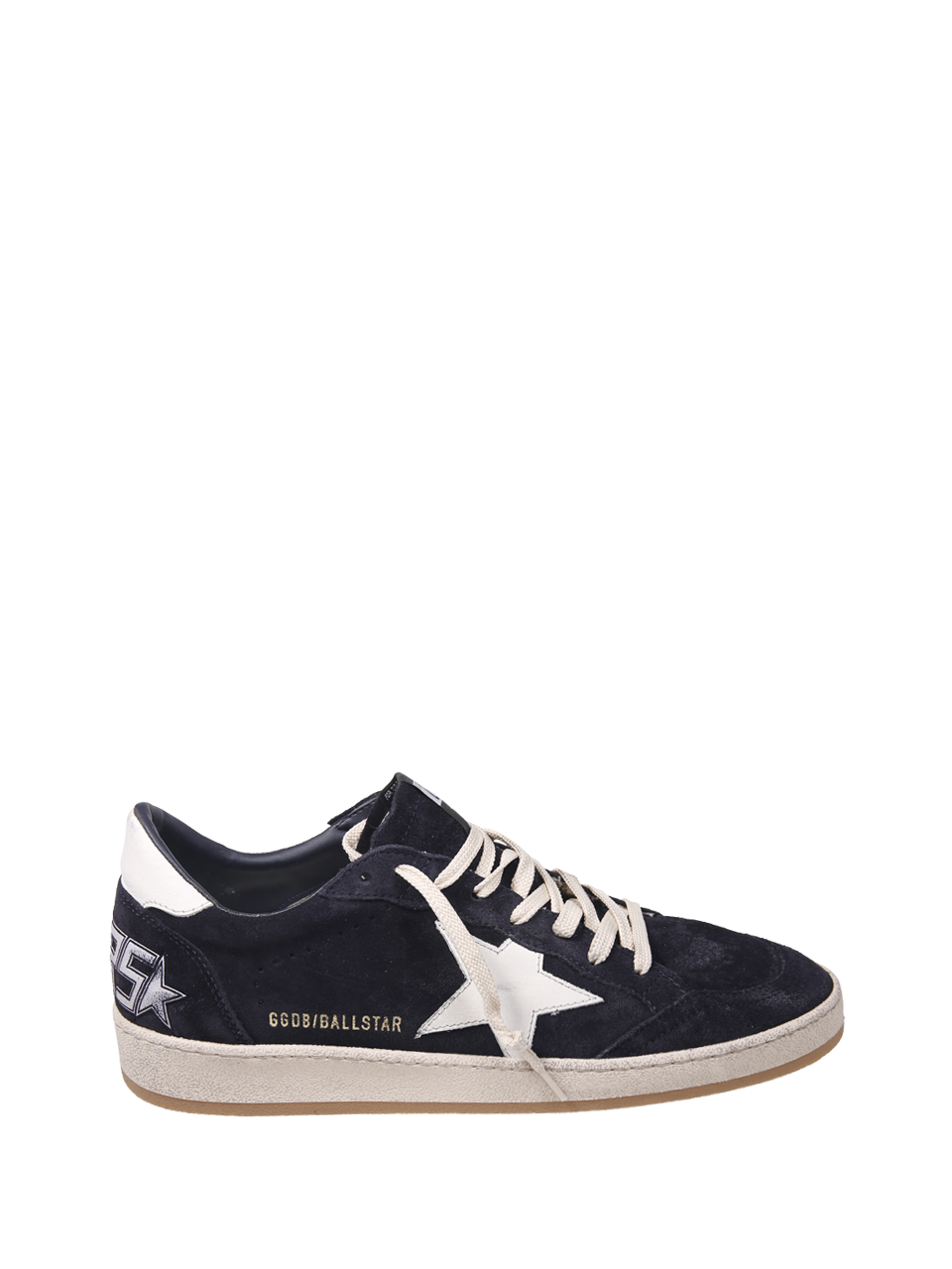 UOMO GOLDEN GOOSE SNEAKER BALL STAR IN PELLE BLU 