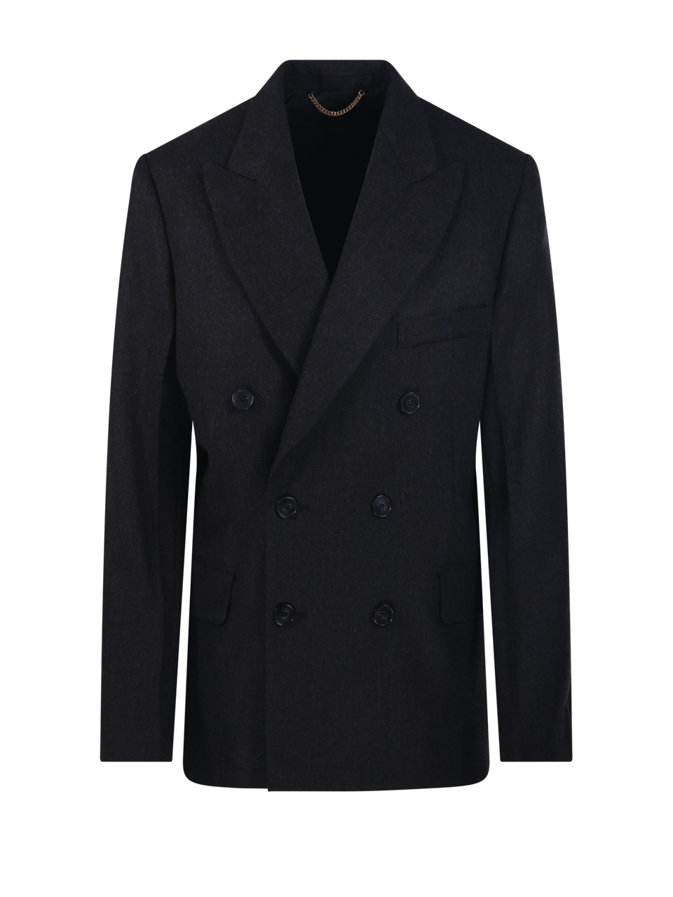 DONNA VICTORIA BECKHAM BLAZER BEATRICE IN LANA GRIGIO SCURO
