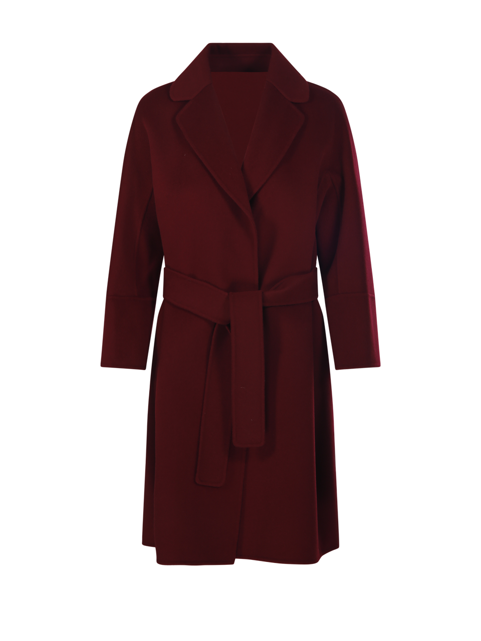 WOMAN MAXMARA S RED VIRGIN WOOL ARONA COAT