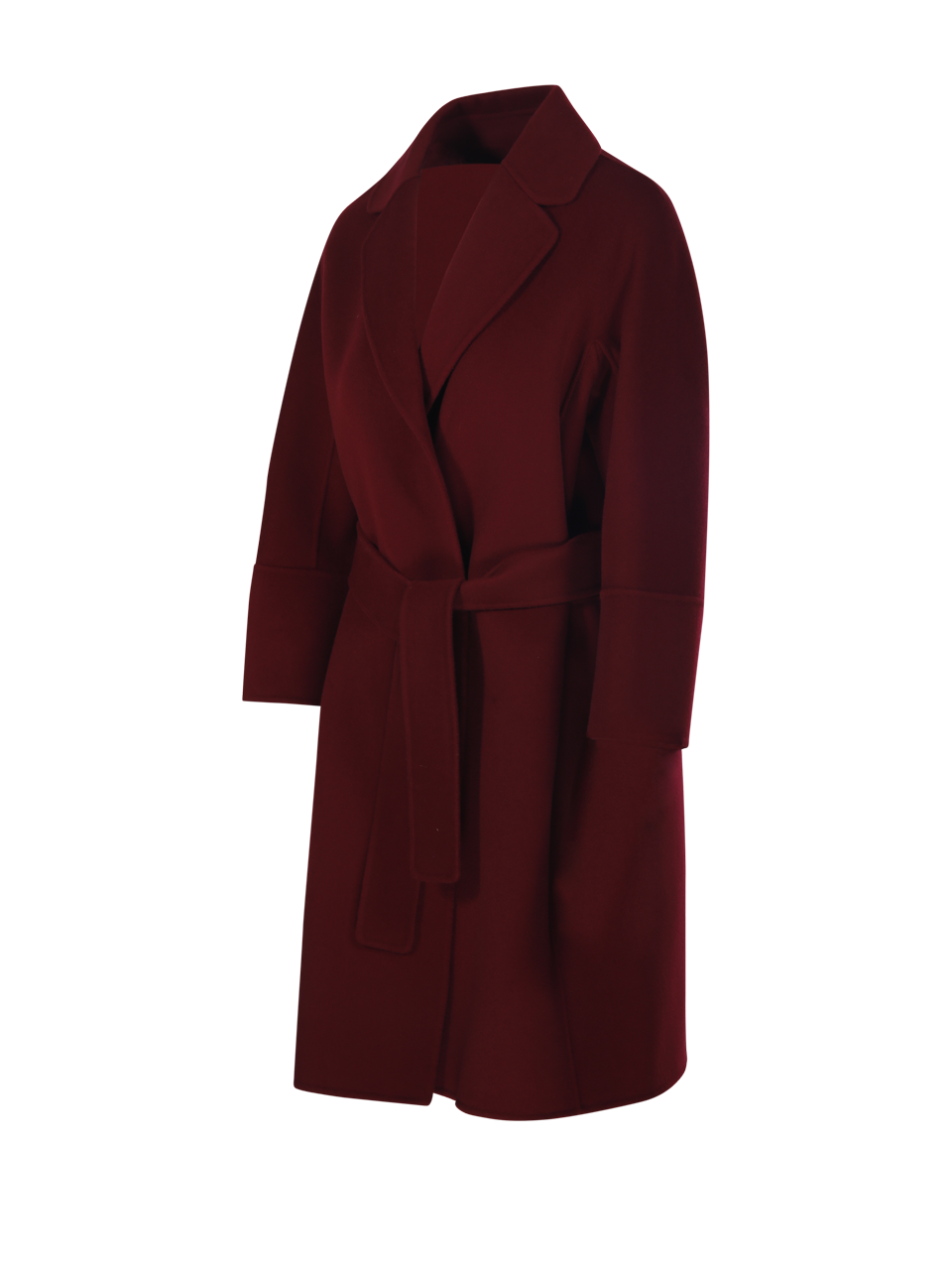 WOMAN MAXMARA S RED VIRGIN WOOL ARONA COAT
