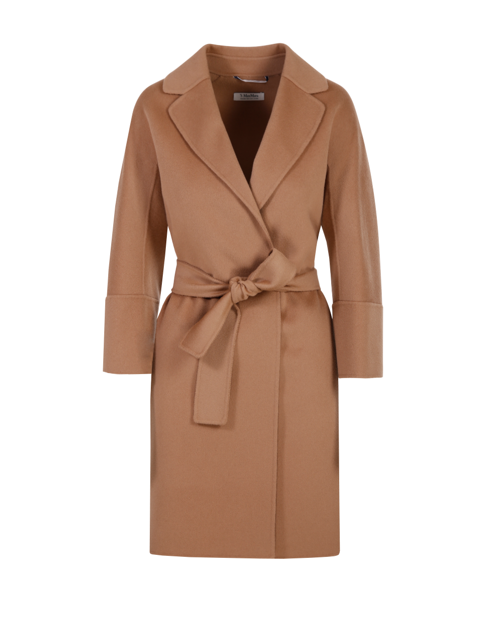 WOMAN MAXMARA S BROWN VIRGIN WOOL ARONA COAT