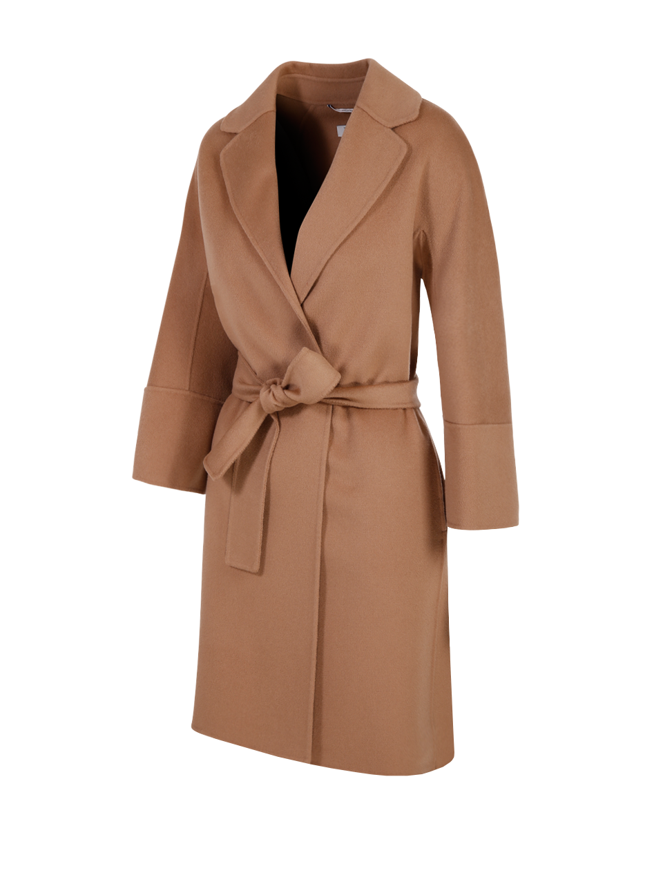 WOMAN MAXMARA S BROWN VIRGIN WOOL ARONA COAT