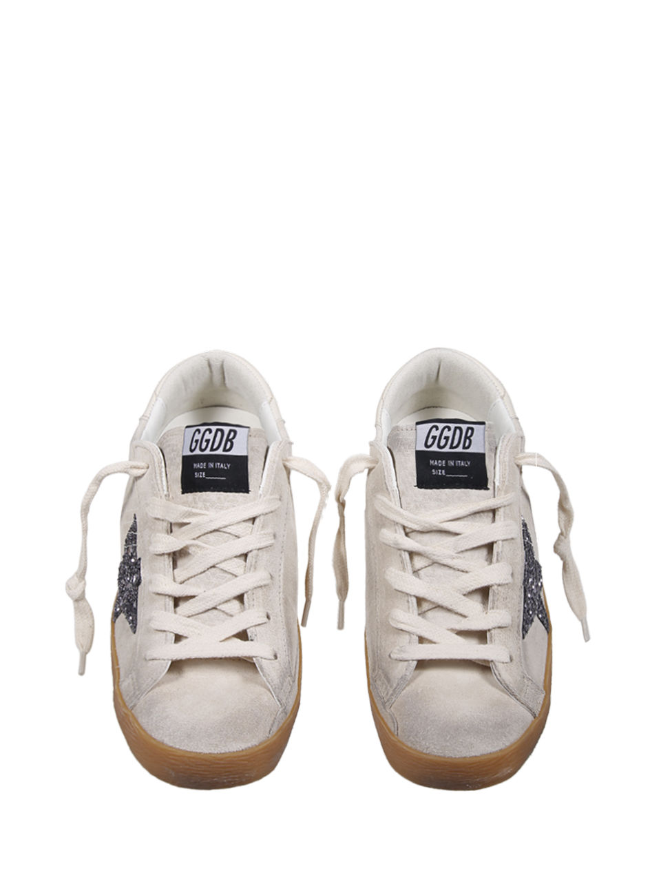 WOMAN GOLDEN GOOSE WHITE LEATHER SUPER STAR SNEAKER 