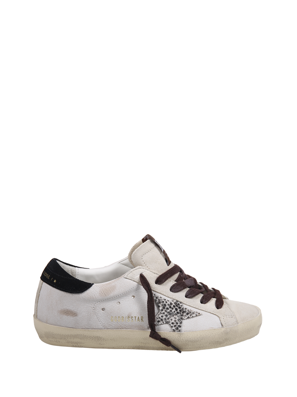 WOMAN GOLDEN GOOSE WHITE LEATHER SUPER STAR SNEAKER 