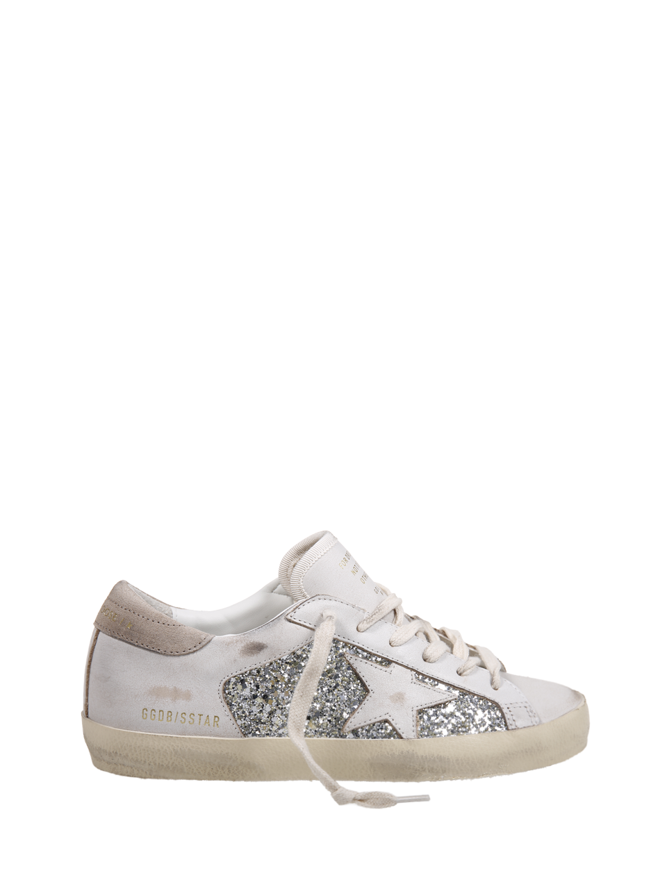 WOMAN GOLDEN GOOSE WHITE LEATHER SUPER STAR SNEAKER 