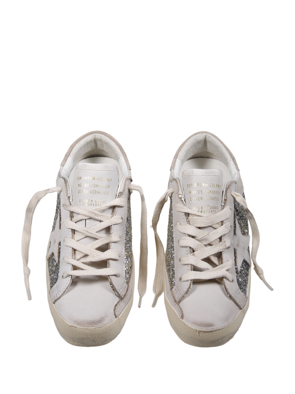 WOMAN GOLDEN GOOSE WHITE LEATHER SUPER STAR SNEAKER 