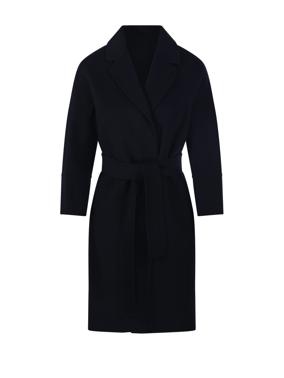 WOMAN MAXMARA S BLUE VIRGIN WOOL ARONA COAT