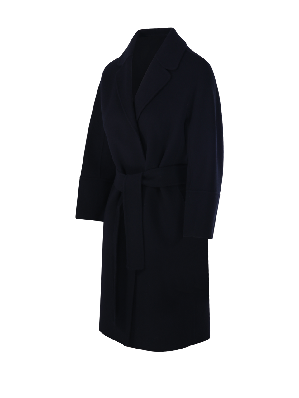 WOMAN MAXMARA S BLUE VIRGIN WOOL ARONA COAT