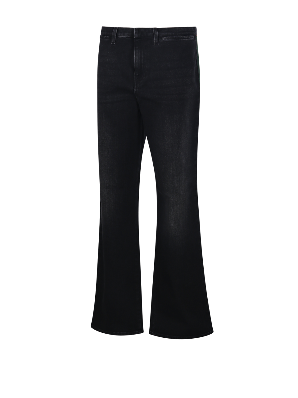 WOMAN GUCCI BLACK COTTON LOW STRAIGHT JEANS