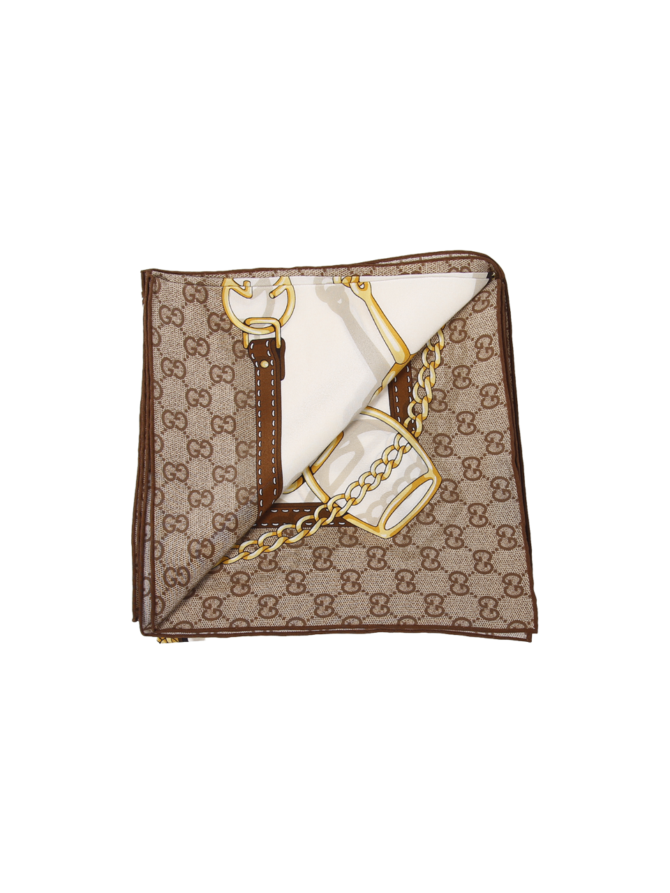WOMAN GUCCI BEIGE SILK FOULARD