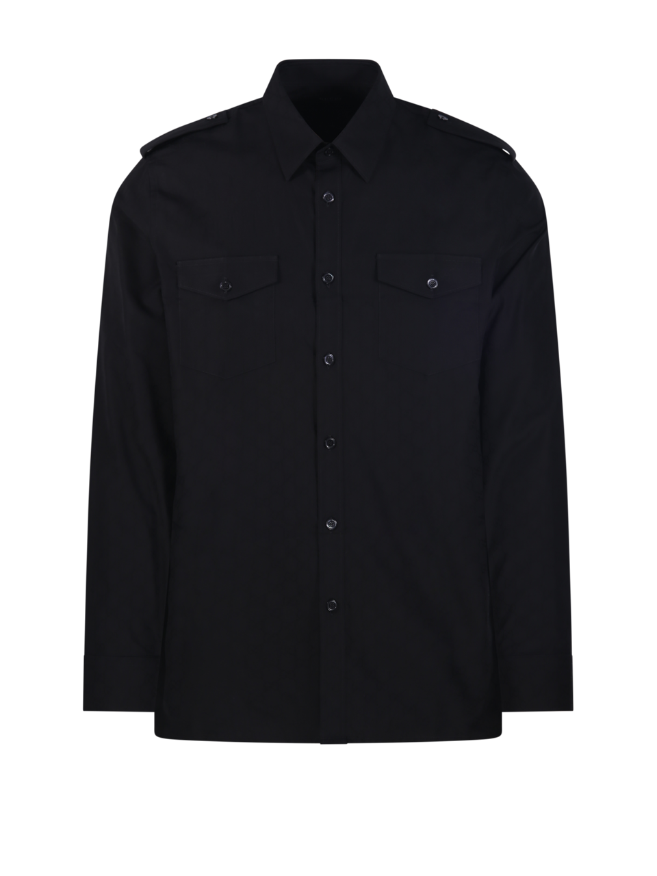 MEN GUCCI BLACK COTTON SHIRT
