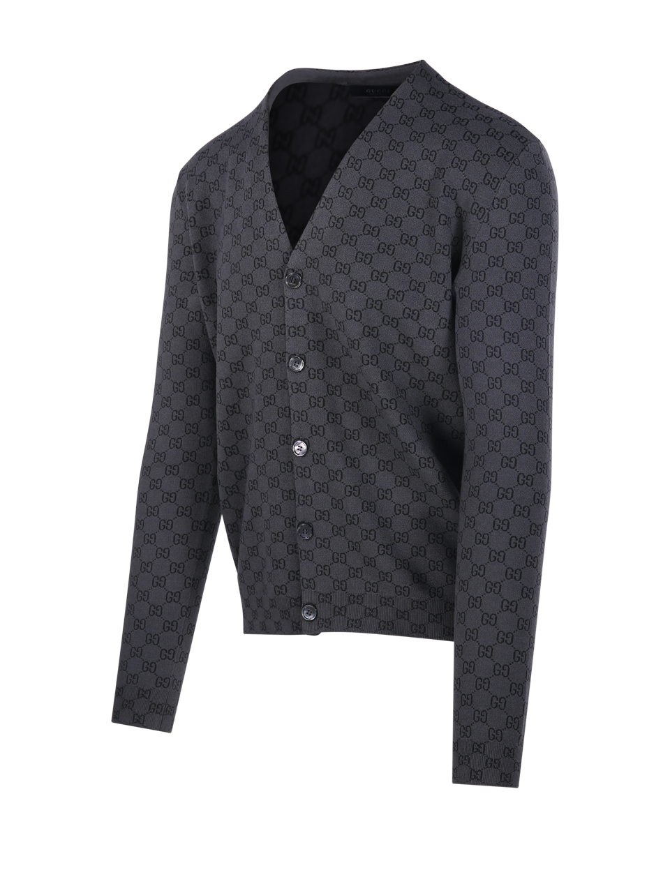 MEN GUCCI GREY WOOL CARDIGAN