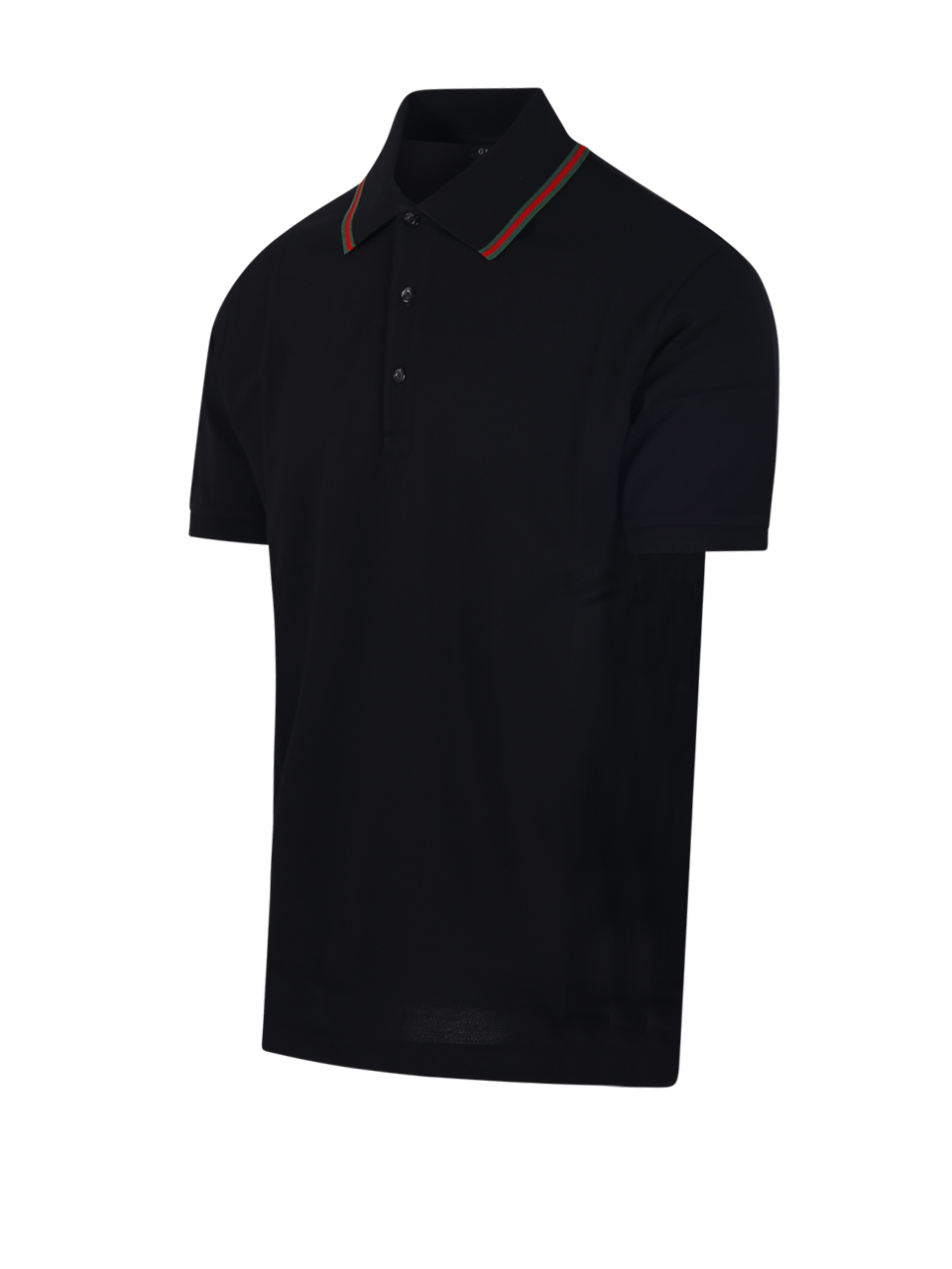 MEN GUCCI BLACK COTTON S/S POLO