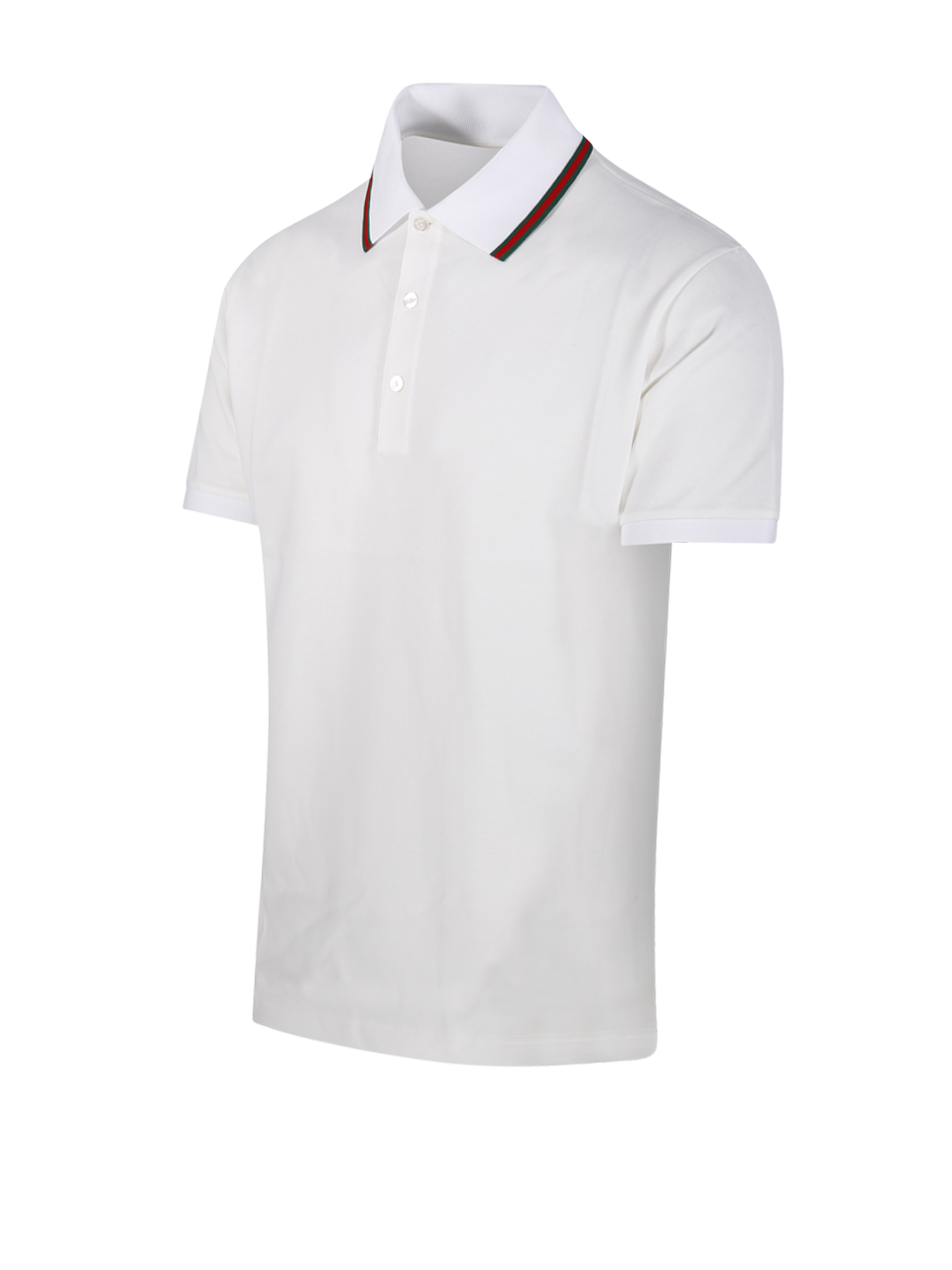 MEN GUCCI WHITE COTTON S/S POLO