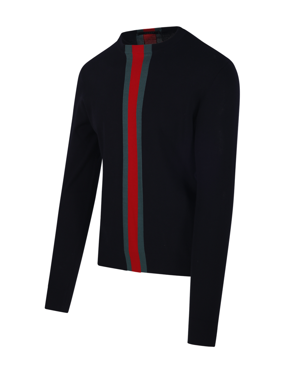 MEN GUCCI BLUE COTTON CREW NECK SWEATER