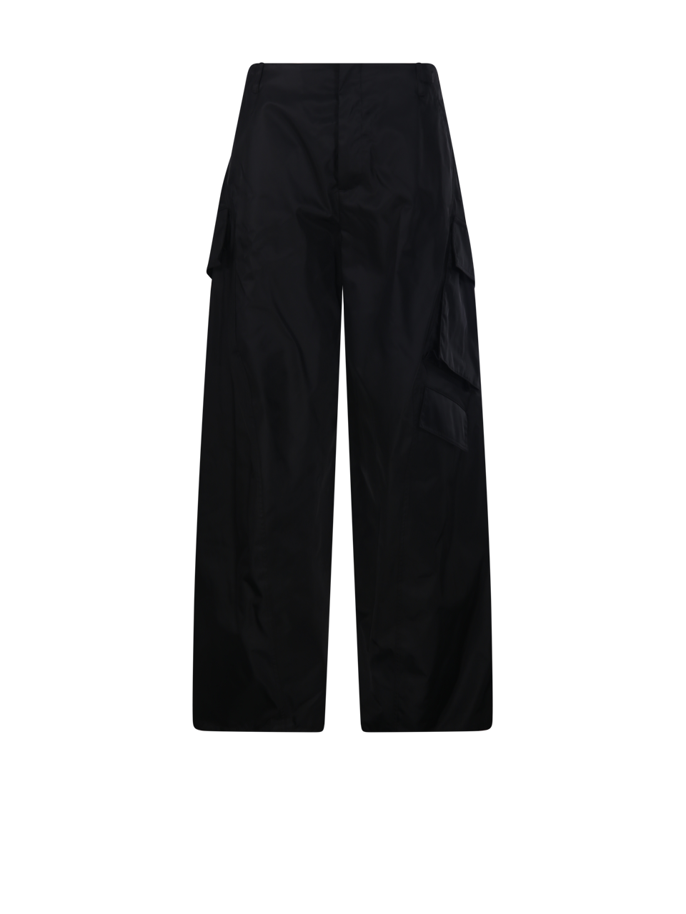 WOMAN ALAIA BLACK POLYAMIDE CARGO PANT