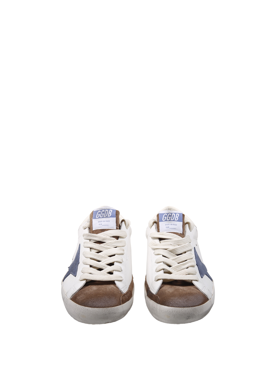 MEN GOLDEN GOOSE WHITE LEATHER SUPER STAR SNEAKER 