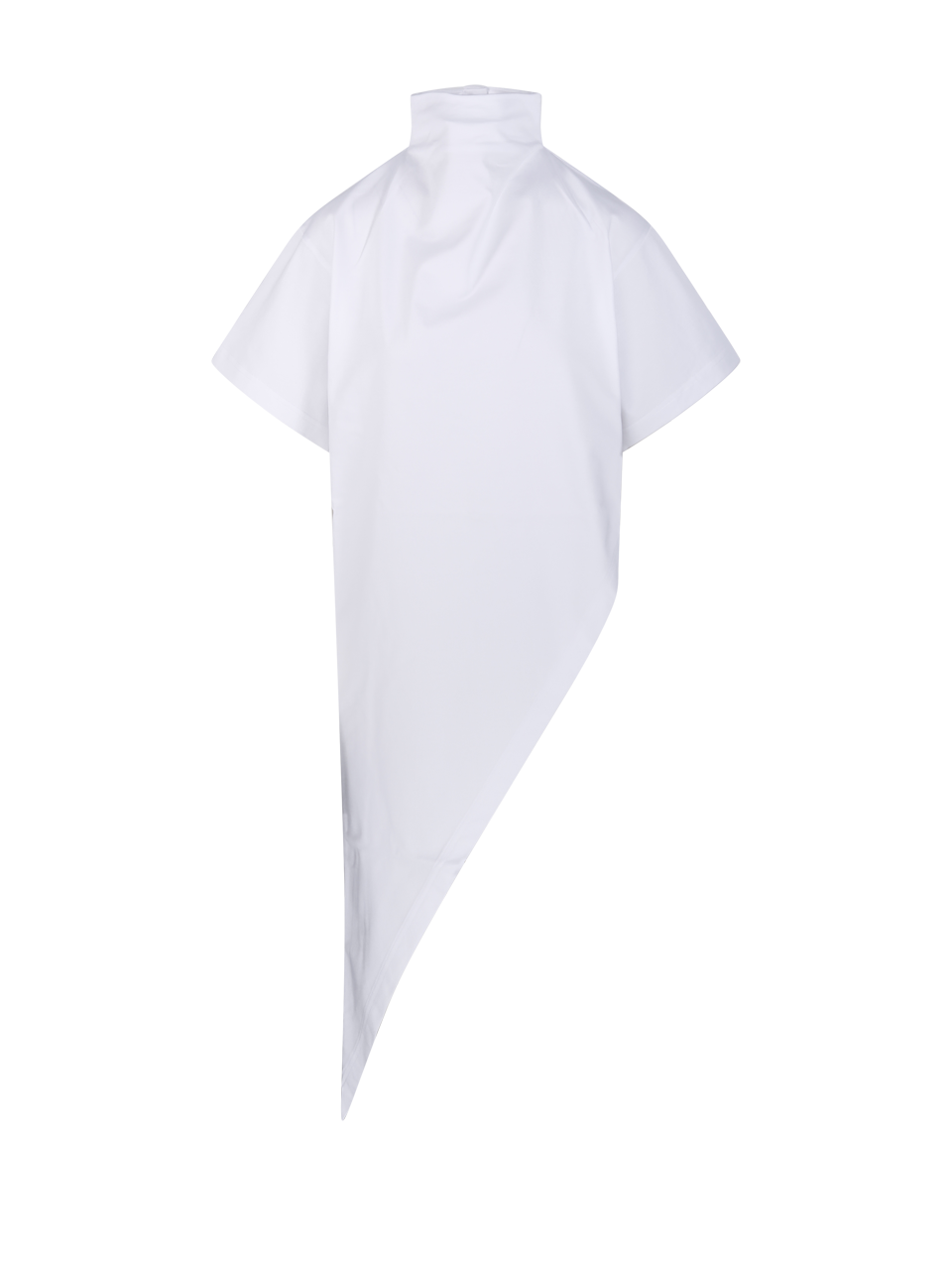 WOMAN ALAIA WHITE COTTON TRIANGLE T-SHIRT