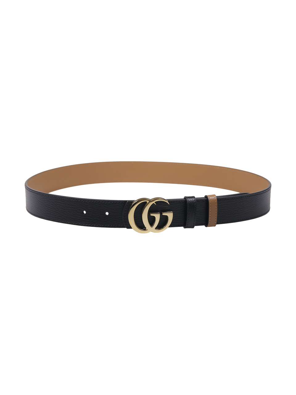 WOMAN GUCCI BLACK LEATHER BELT 