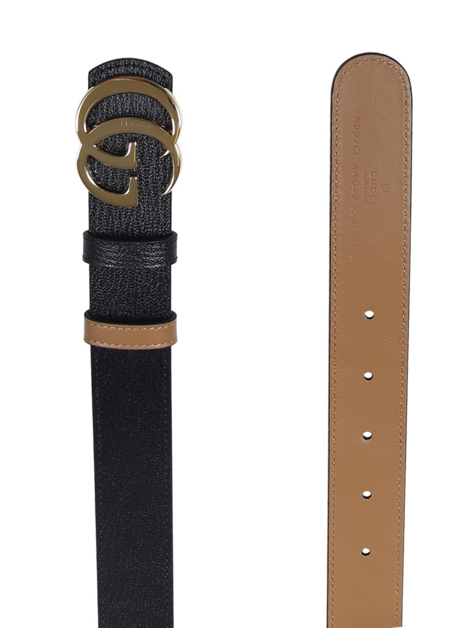 WOMAN GUCCI BLACK LEATHER BELT 