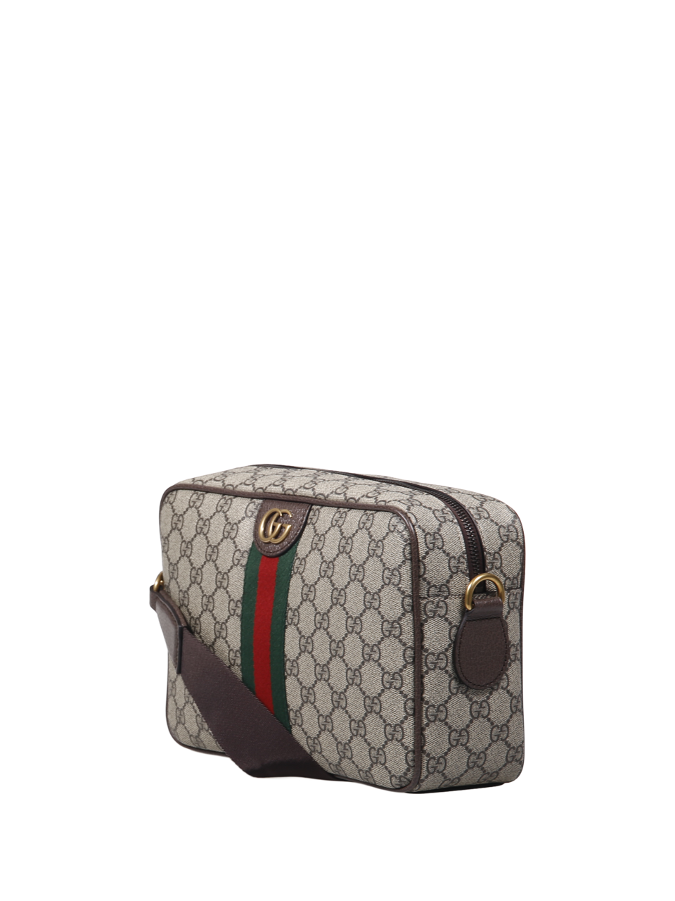 MEN GUCCI BEIGE LEATHER CROSSBODY BAG