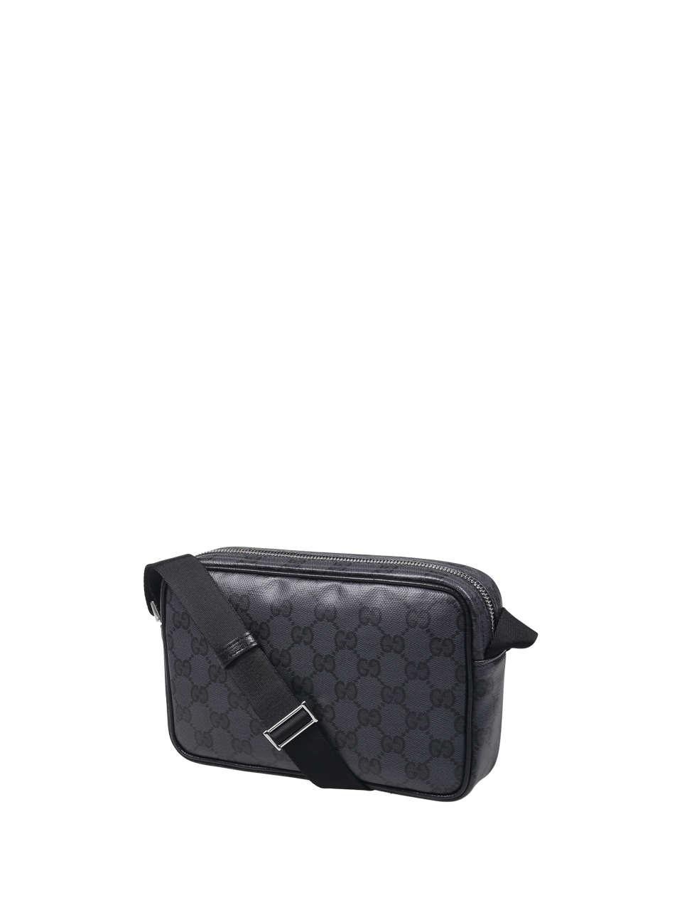 MEN GUCCI BLACK LEATHER MINI CROSSBODY BAG