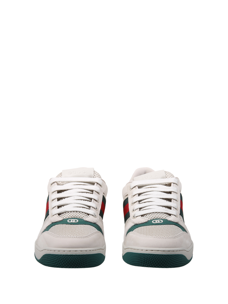 MEN GUCCI BEIGE LEATHER SCREENER SNEAKER