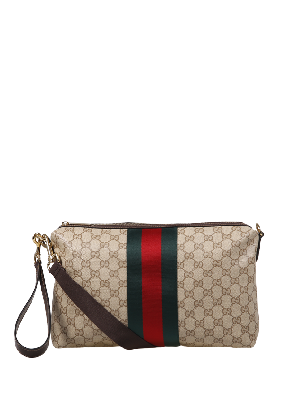 MEN GUCCI BEIGE LEATHER CROSSBODY  BAG