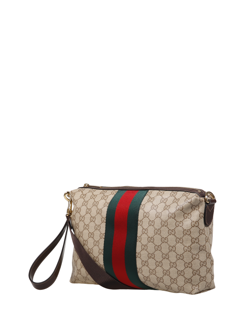 MEN GUCCI BEIGE LEATHER CROSSBODY  BAG