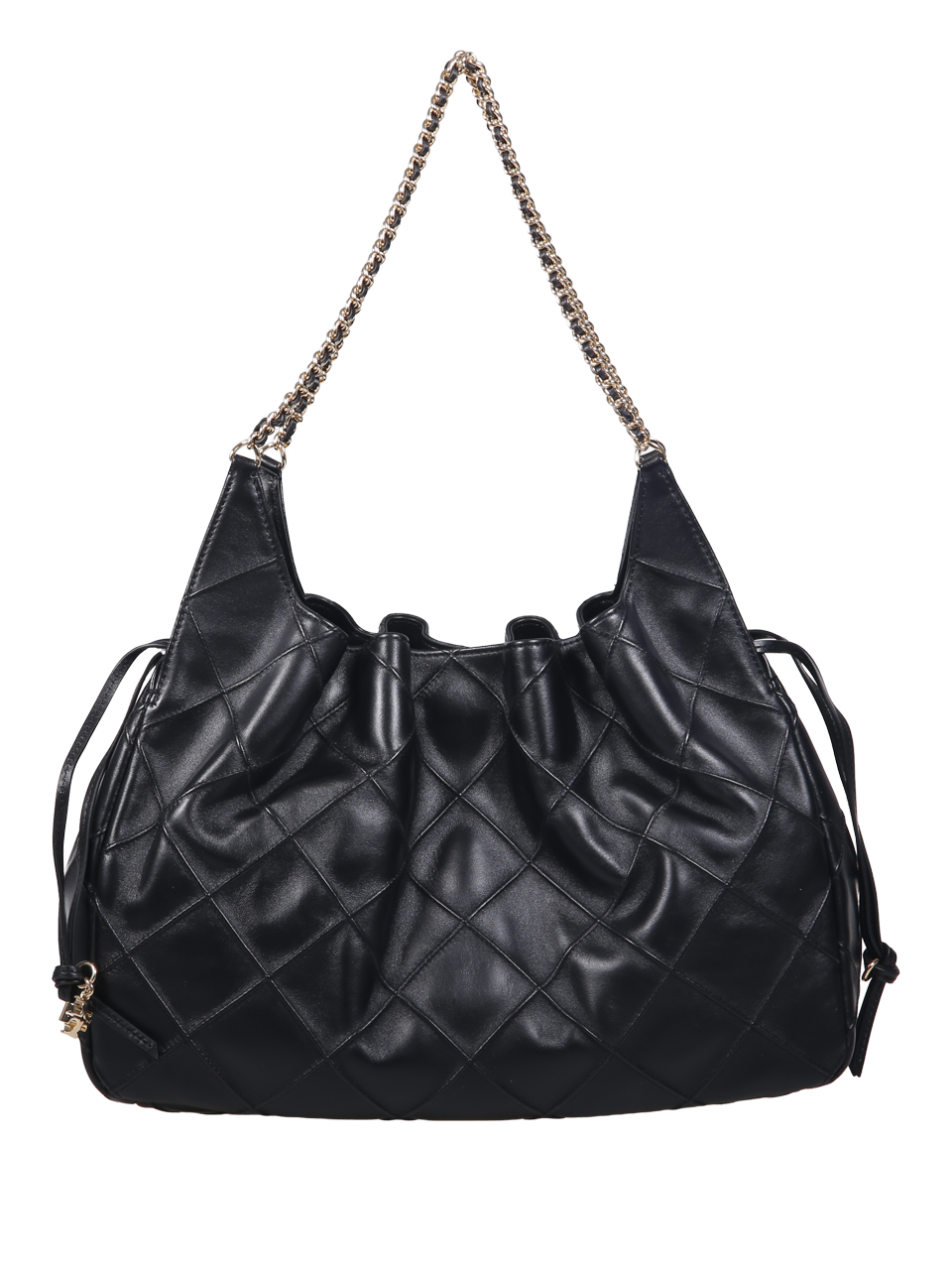 DONNA TORY BURCH BORSA FLEMING GRANDE IN PELLE NERA 